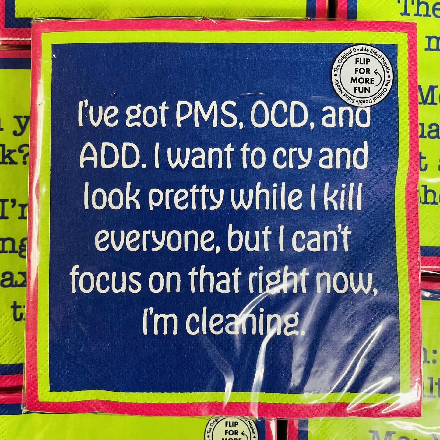 "Them: Can You Multitask?" Reversible Napkins - Drinks On Me