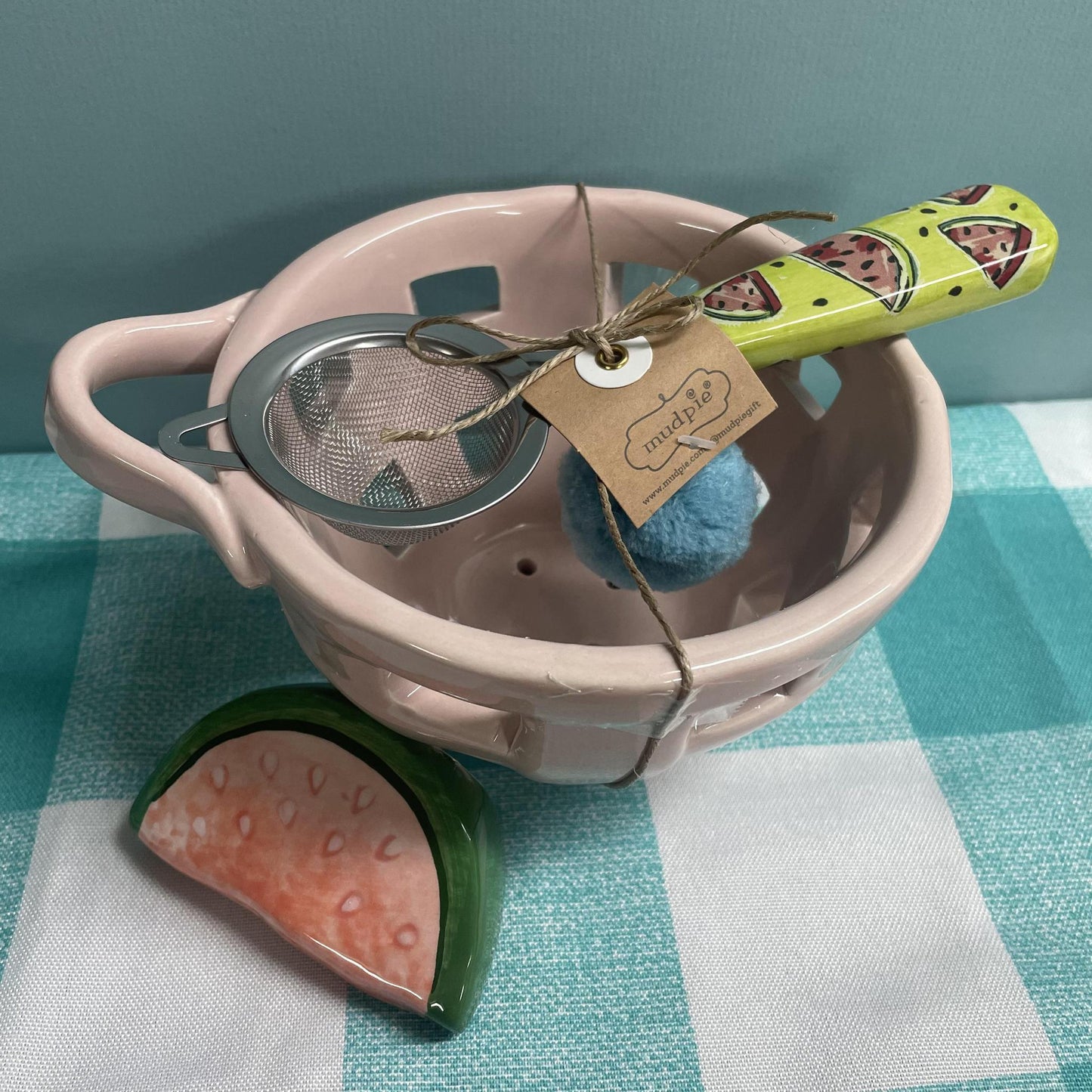 Pink Berry Bowl Set- Mud Pie