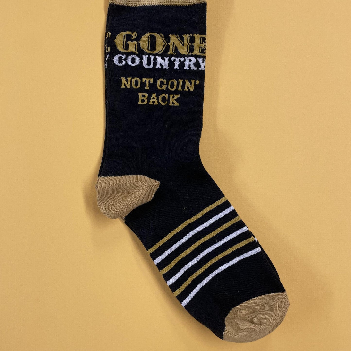 Gone Country, Not Goin' Back Socks - Funatic