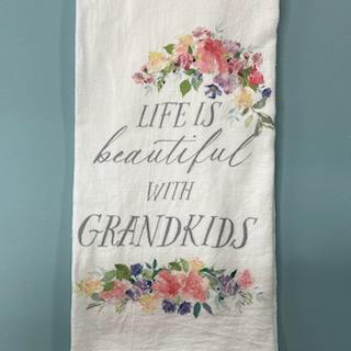 Life With Grandkids Towel- Clairmont & Co.