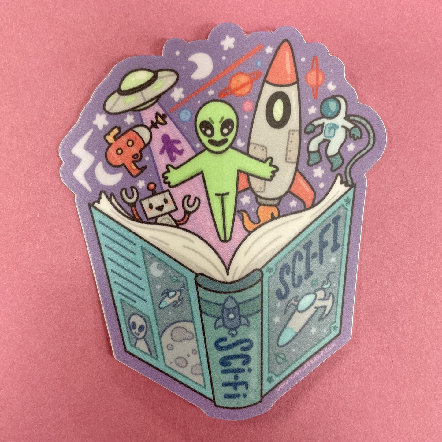 Sci-Fi Book Sticker