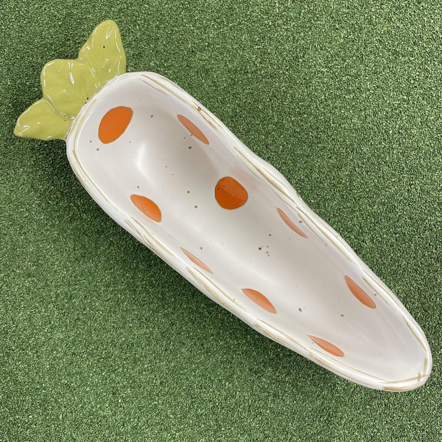 Dot Carrot Candy Dish - Mud Pie