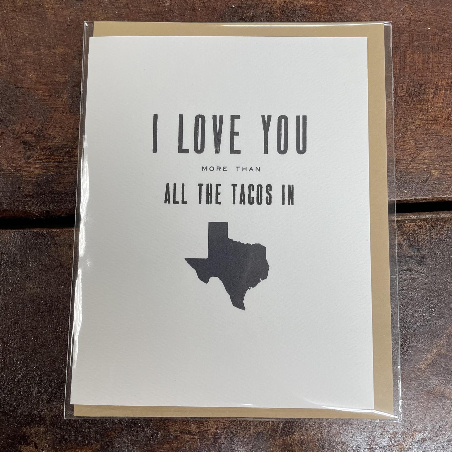 Texas Taco Card- J&J