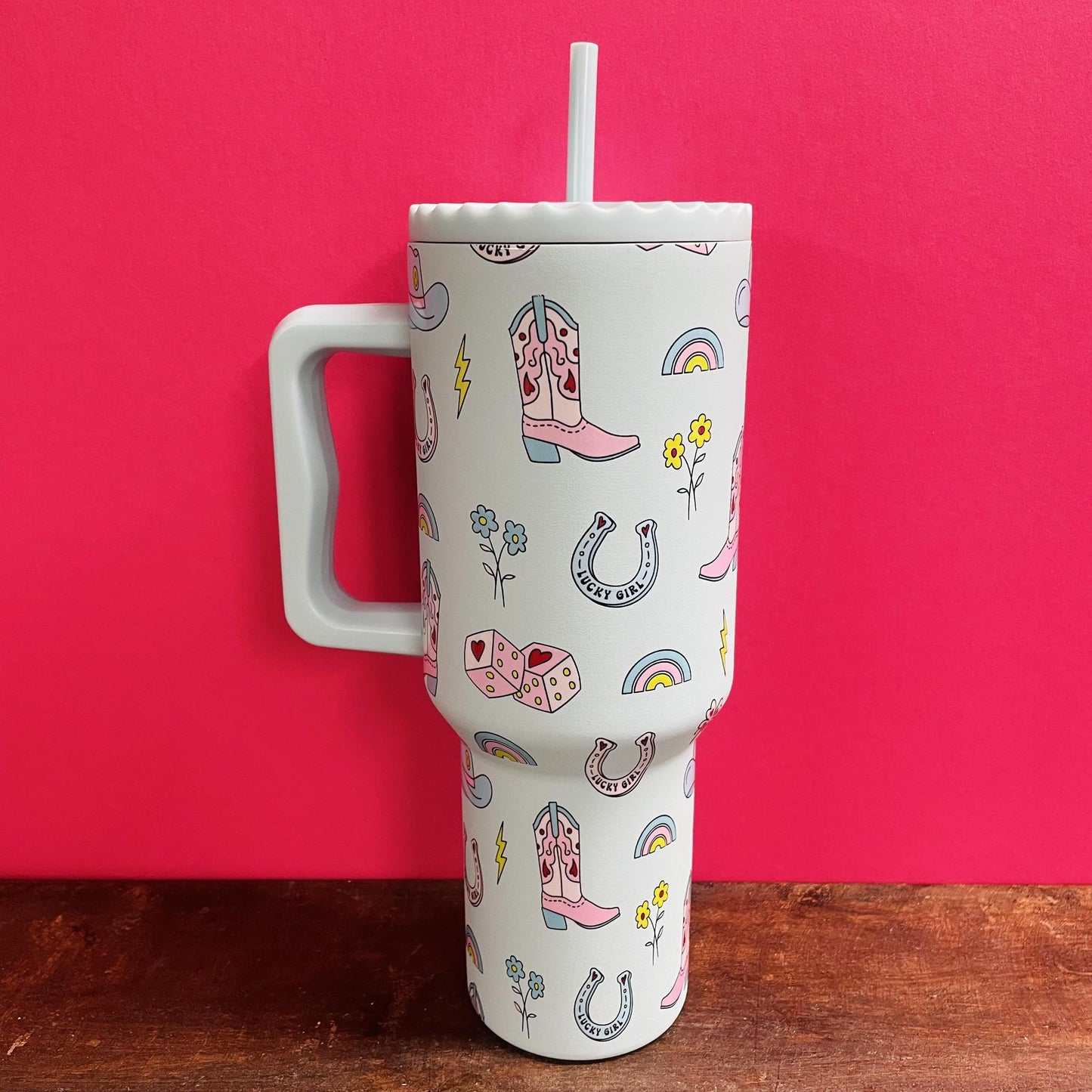 Lucky Girl Western Tumbler - Katydid