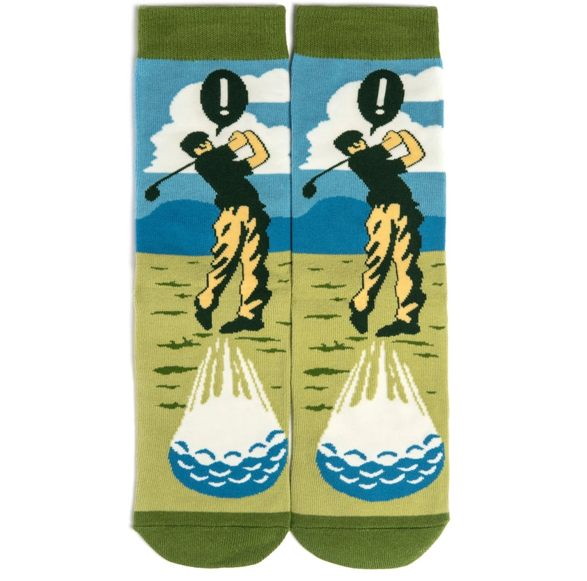 Swing, Swear, Repeat Socks - Lavley
