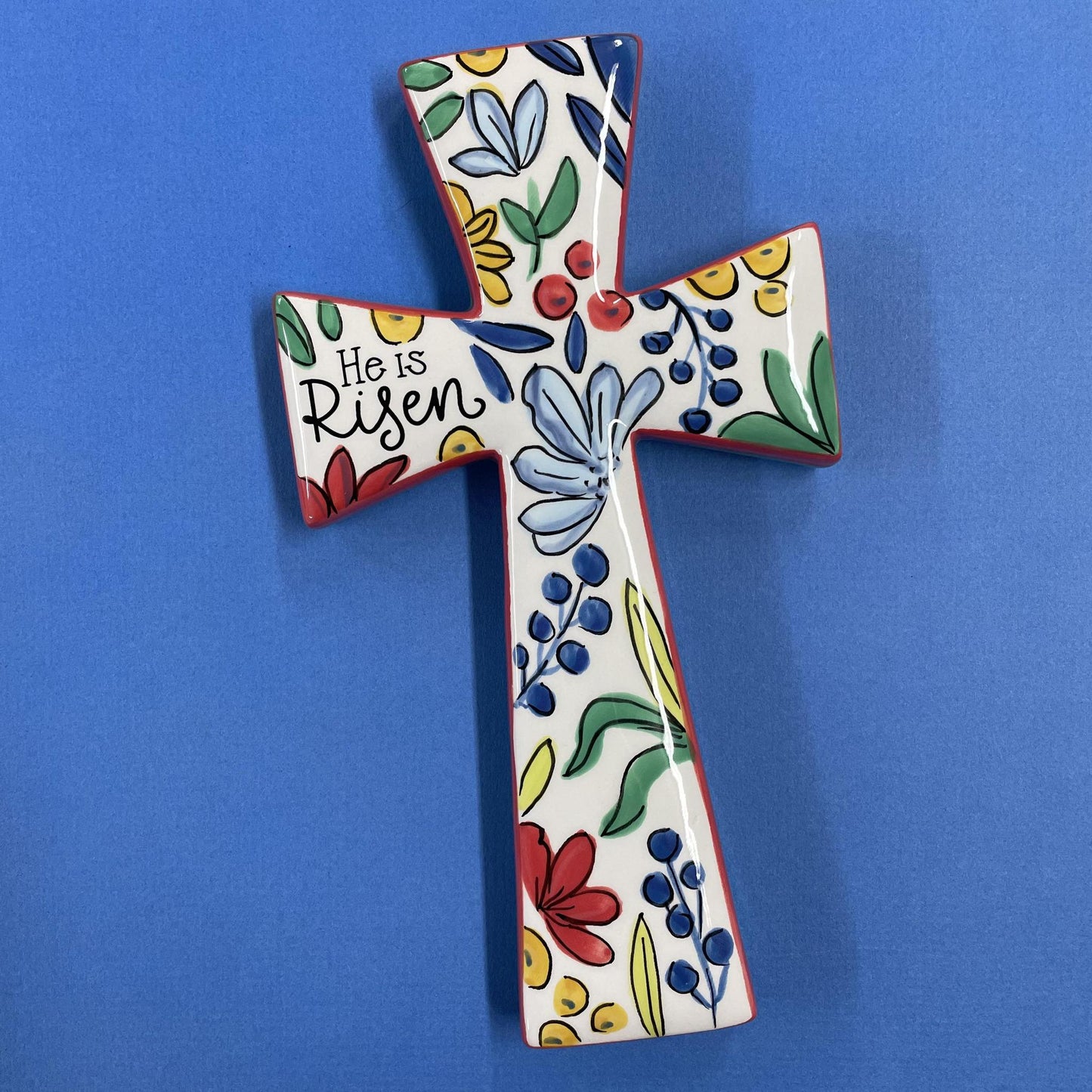 Flower Garden "He Is Risen" Cross - Glory Haus