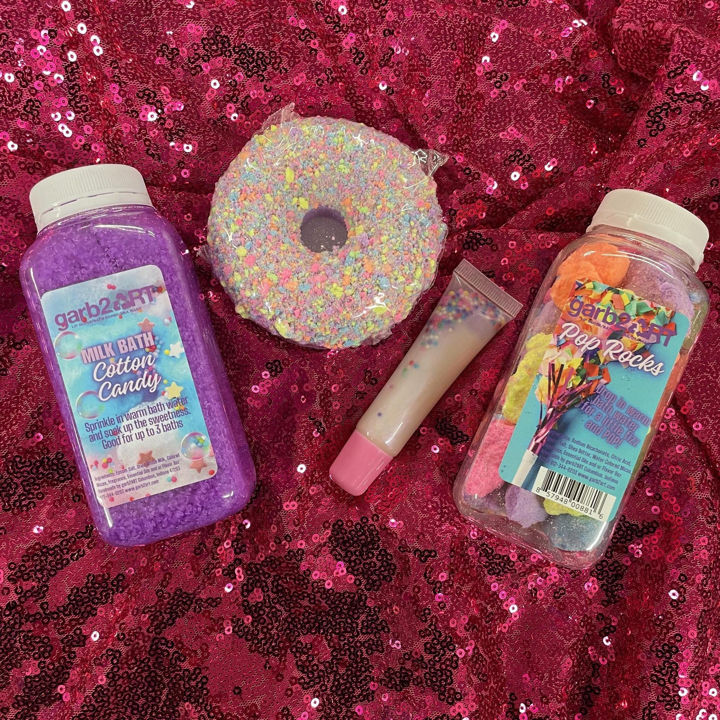 Cotton Candy Bath Set- Grab2art