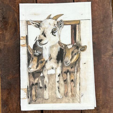 Goat Trio Towel- Dolly Estelle