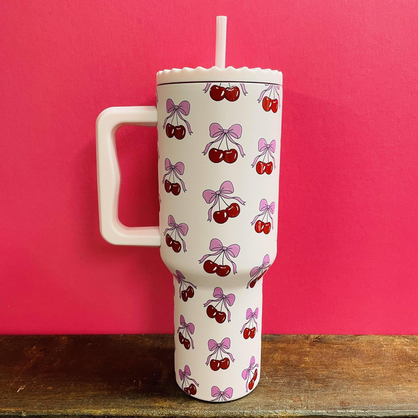 Cherry Bows Tumbler - Katydid