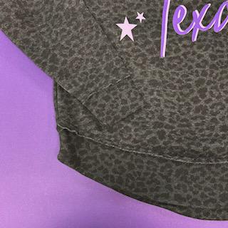 Go Texans Leopard- Sweatshirt
