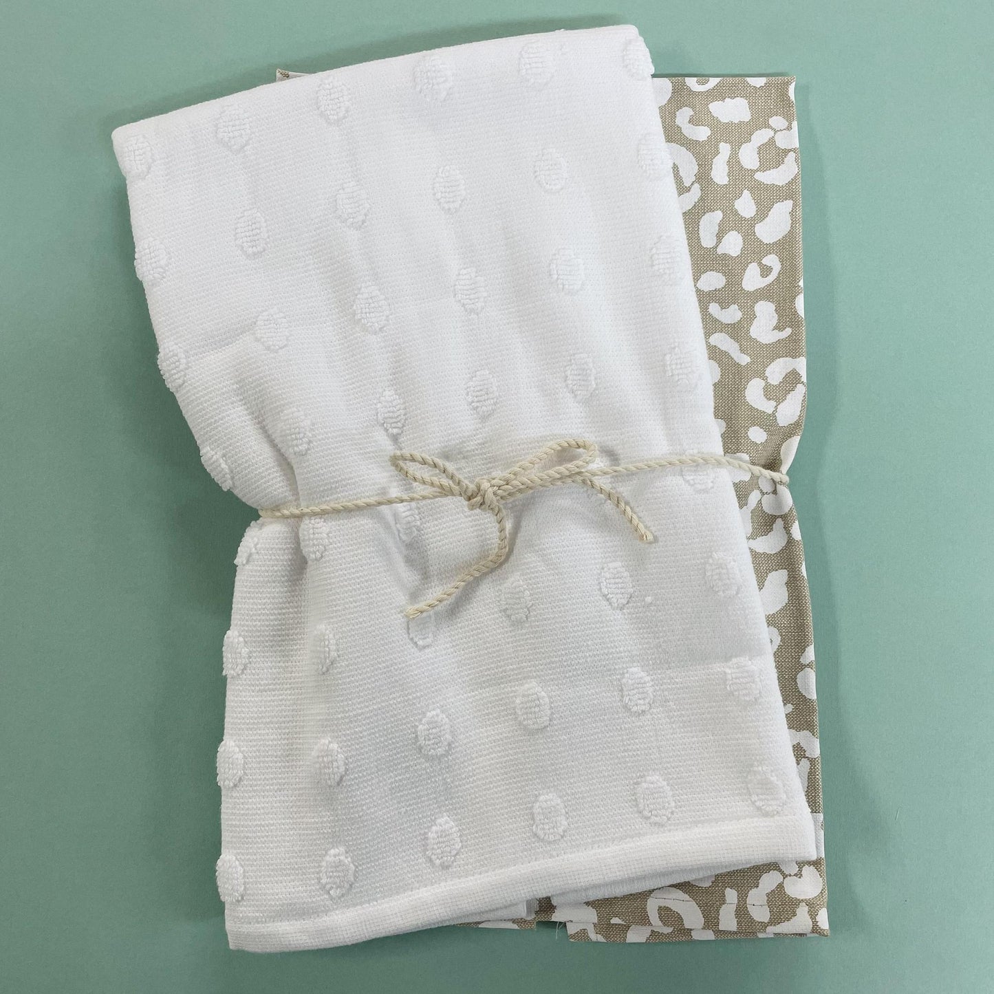 Cheetah Print Towel Set - Mud Pie