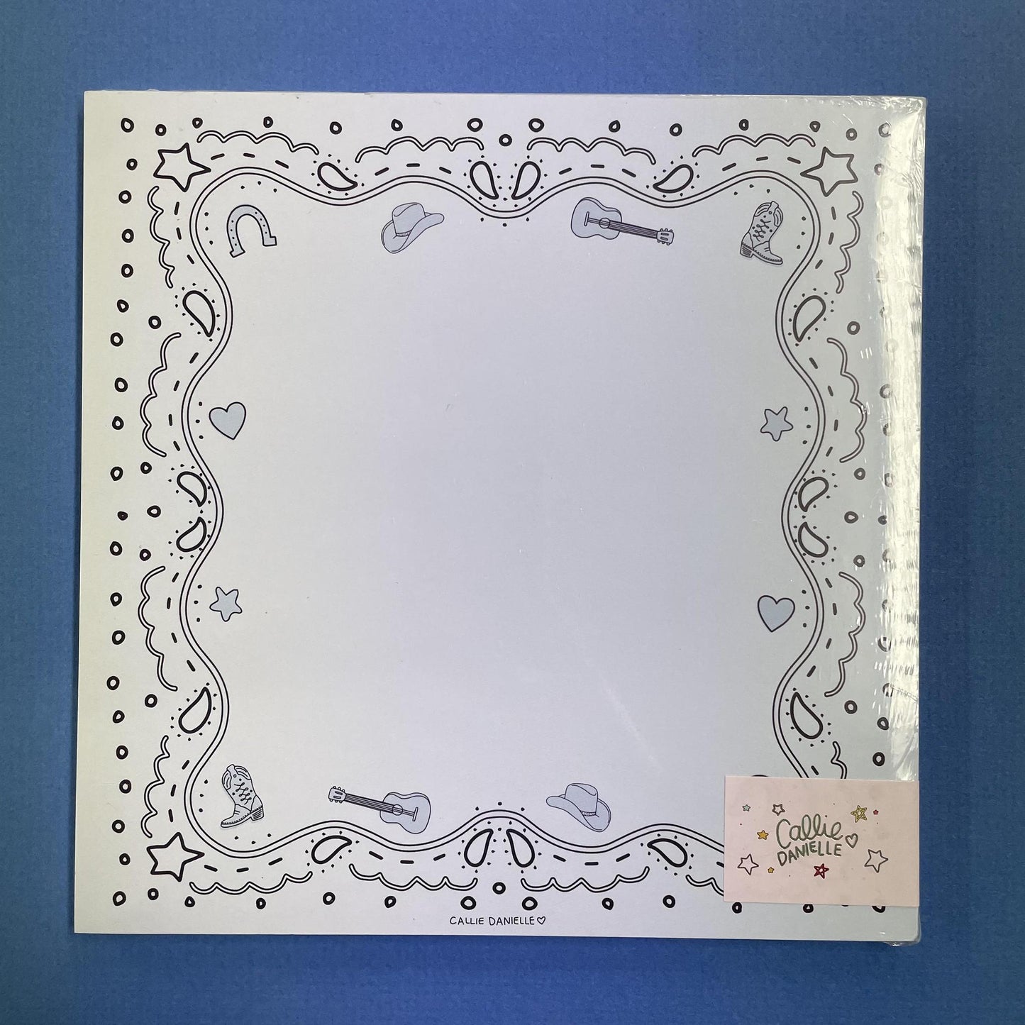 Blue Bandana Western Notepad - Callie Danielle