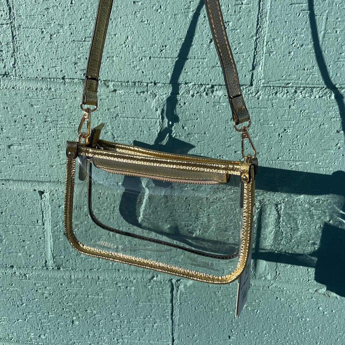 Gold Jessica Clear Crossbody- Jen&Co.