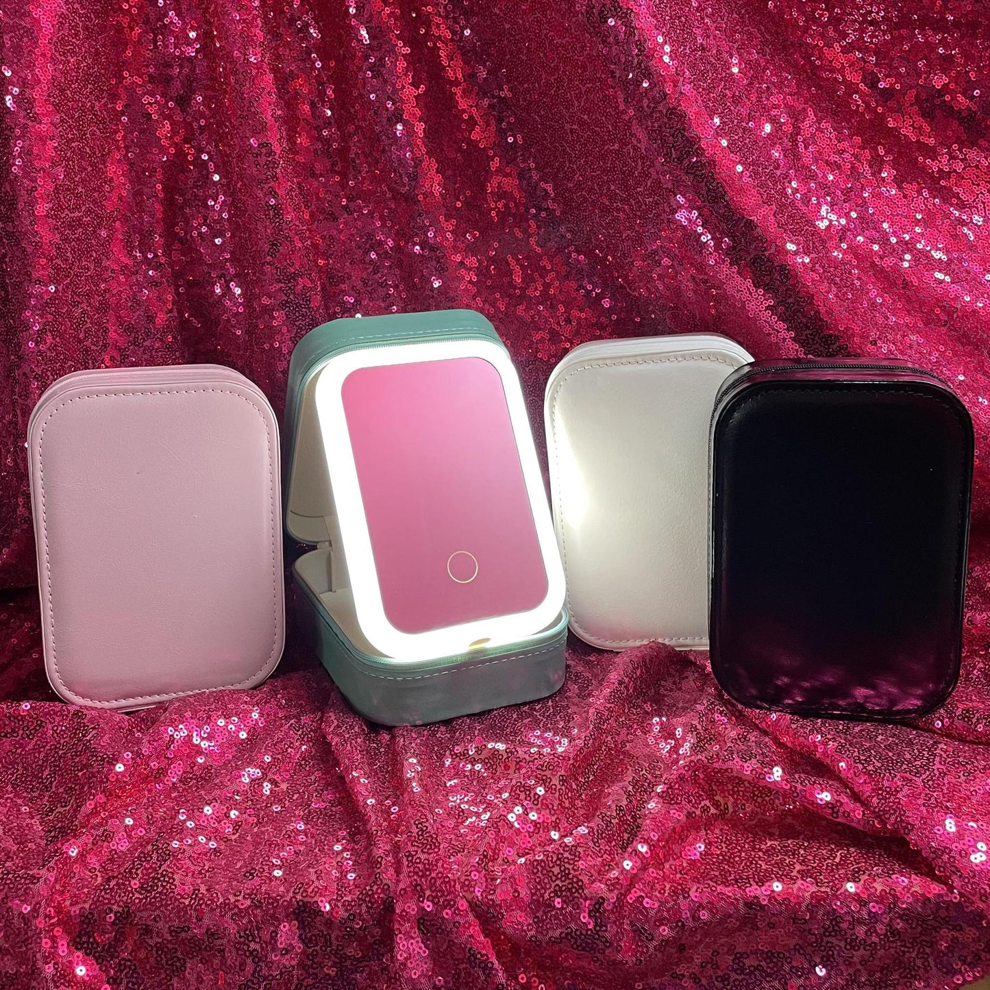 Lighted Mirror Jewelry Cases
