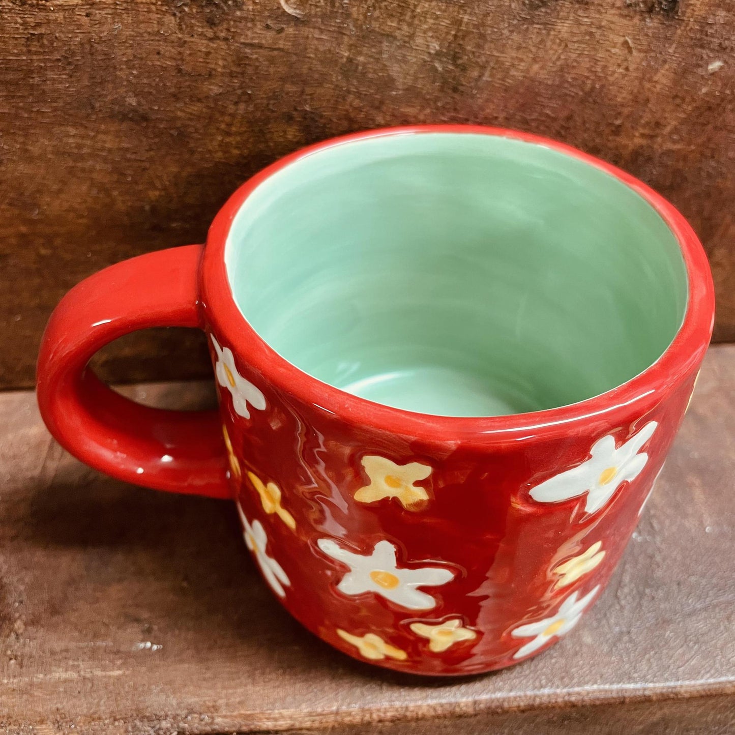 Red Daisy Mug- Glory Haus