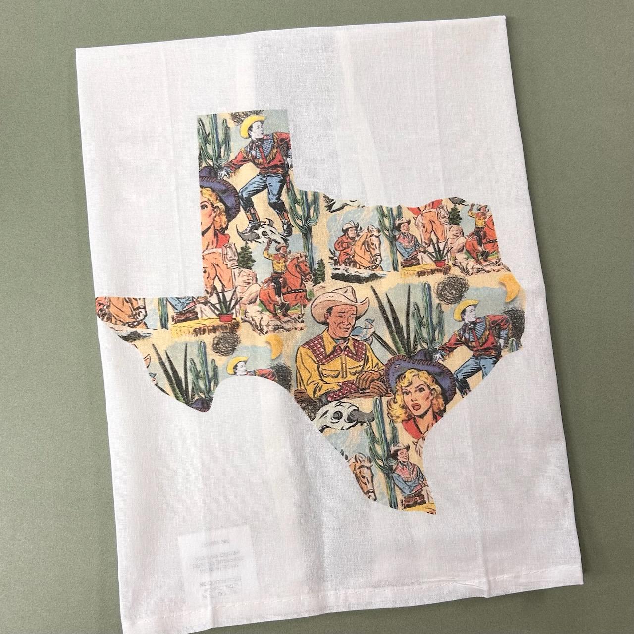 Cowboy Texas Towel- J. Forks Designs