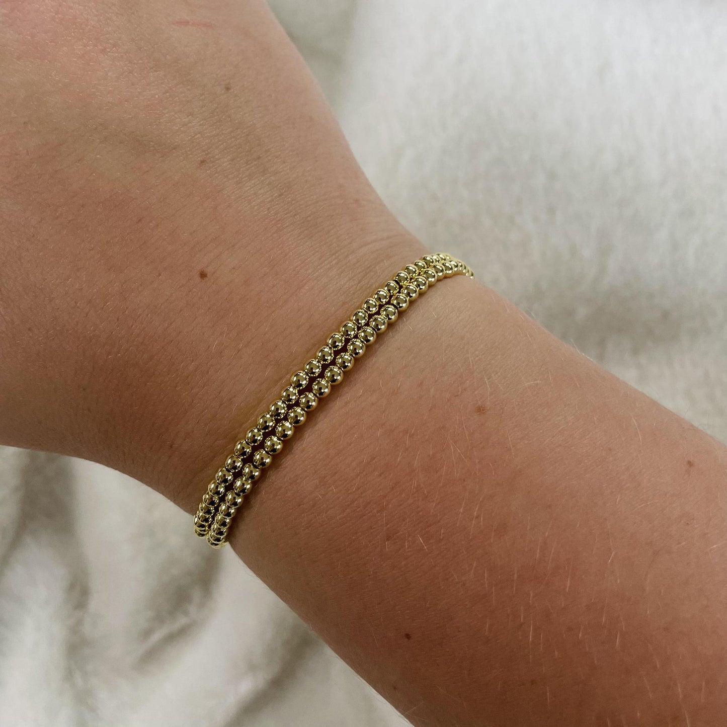 Gold Beaded Bracelet- FC