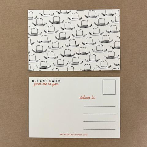 Cowboy Hats Postcard- MLH