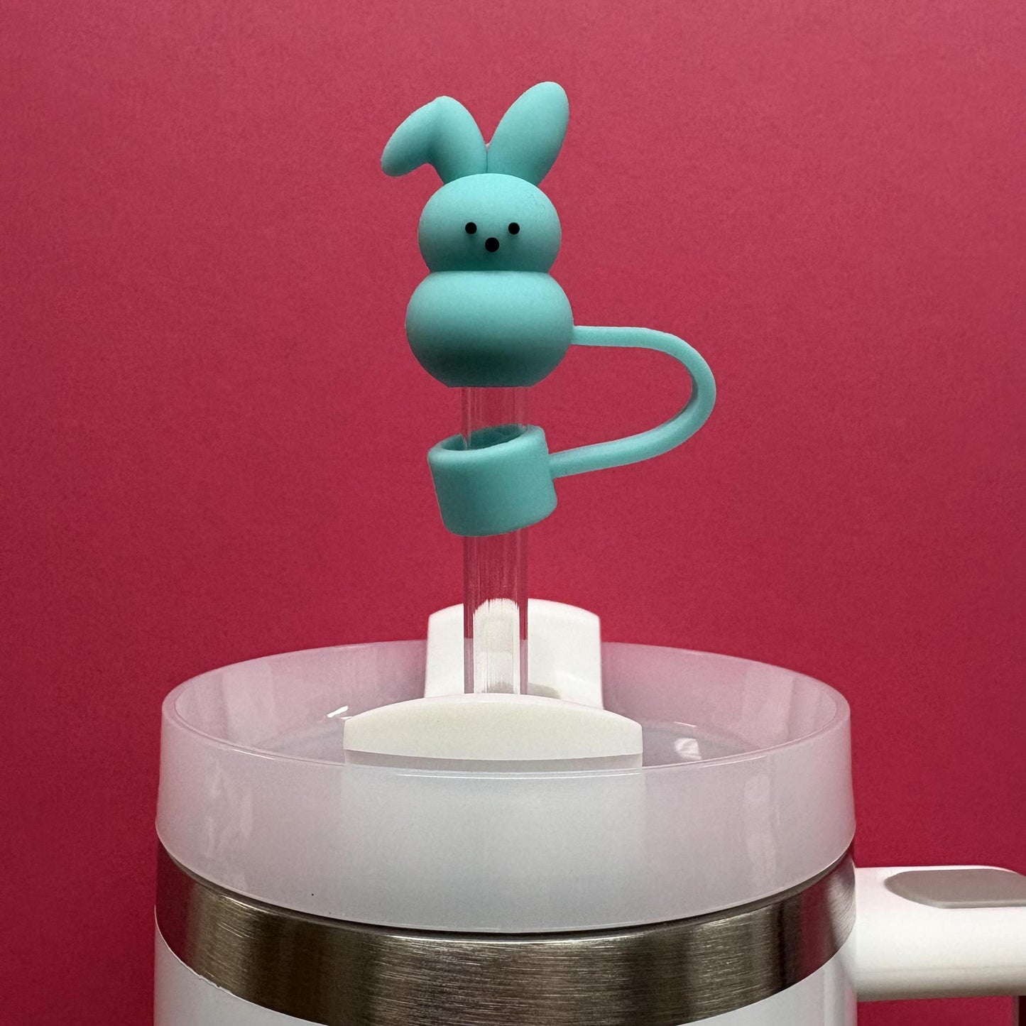 Straw Topper - Blue Peep