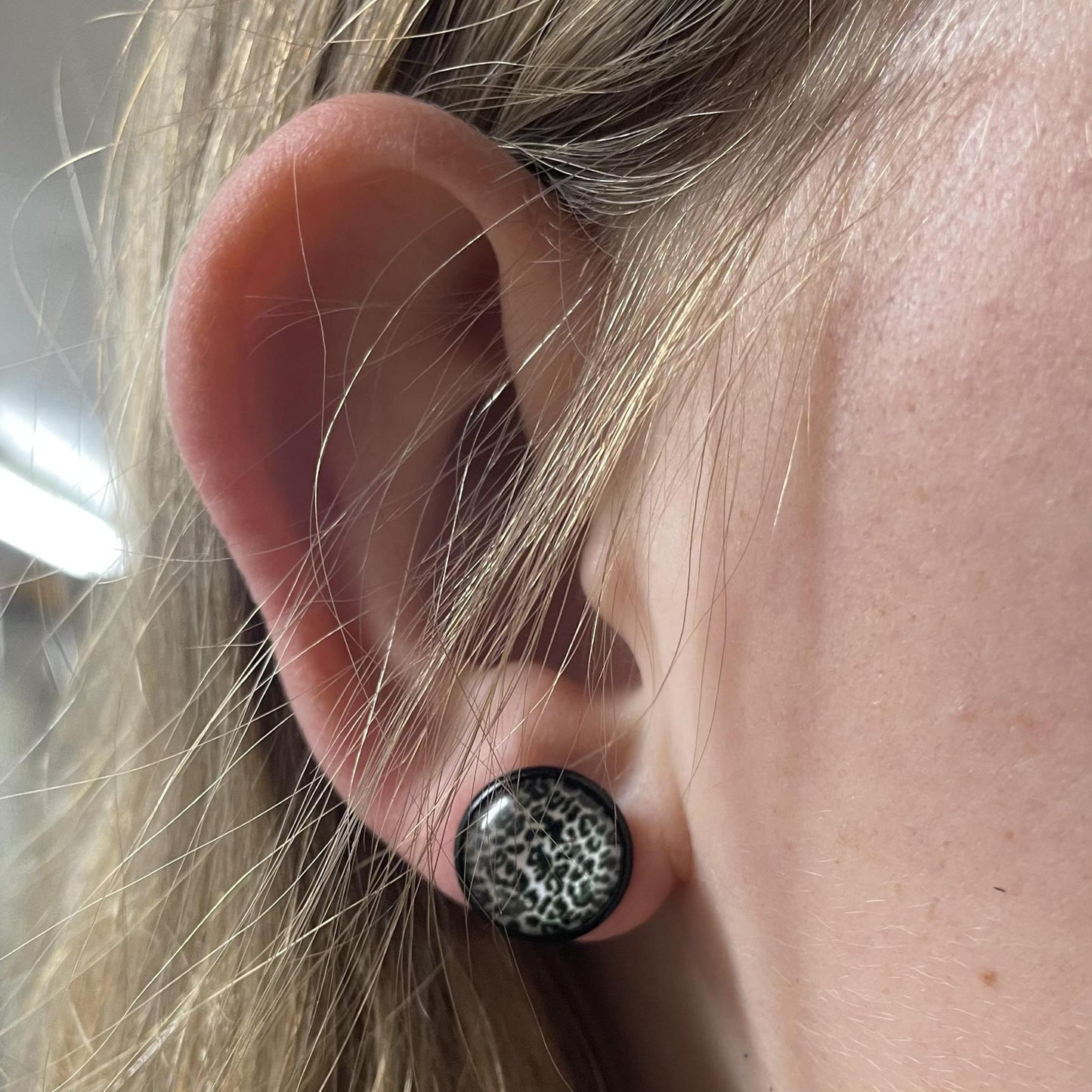 Black Leopard Stud Earring- Doohickies