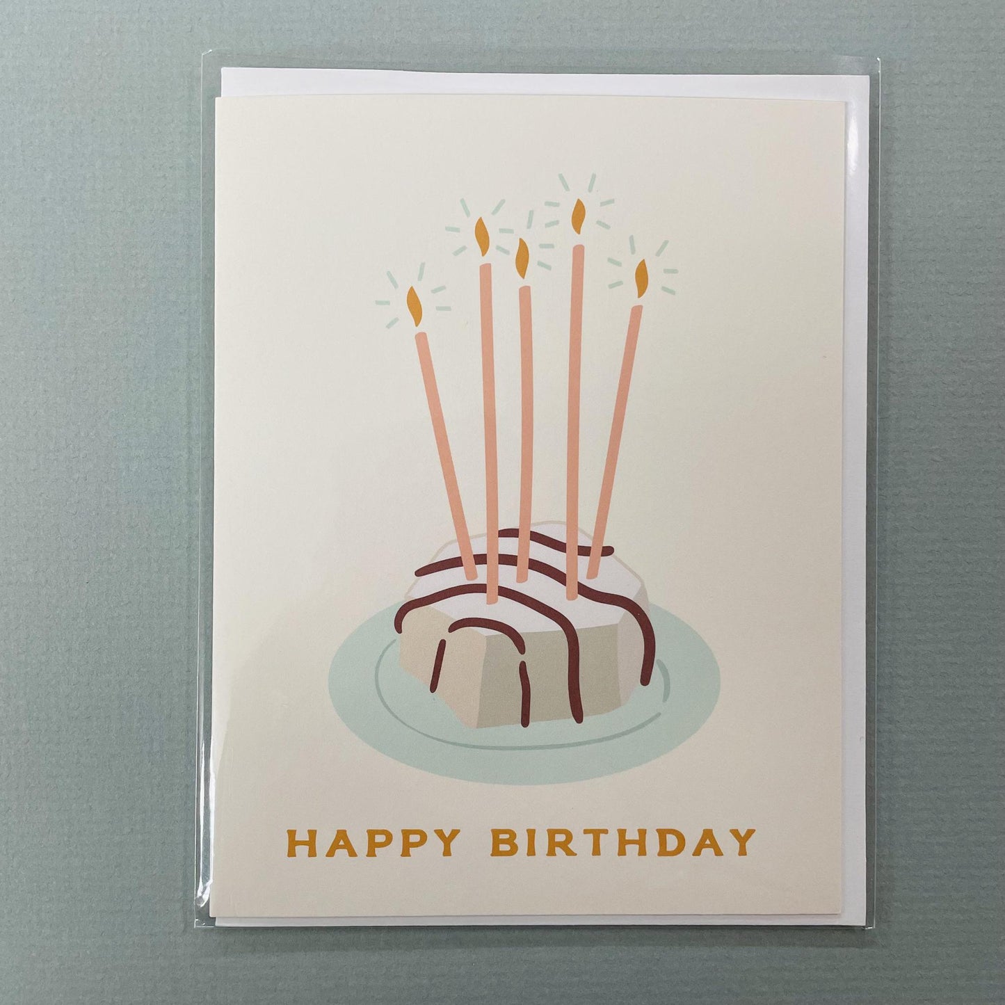 Happy Birthday Zebra Cake Greeting Card