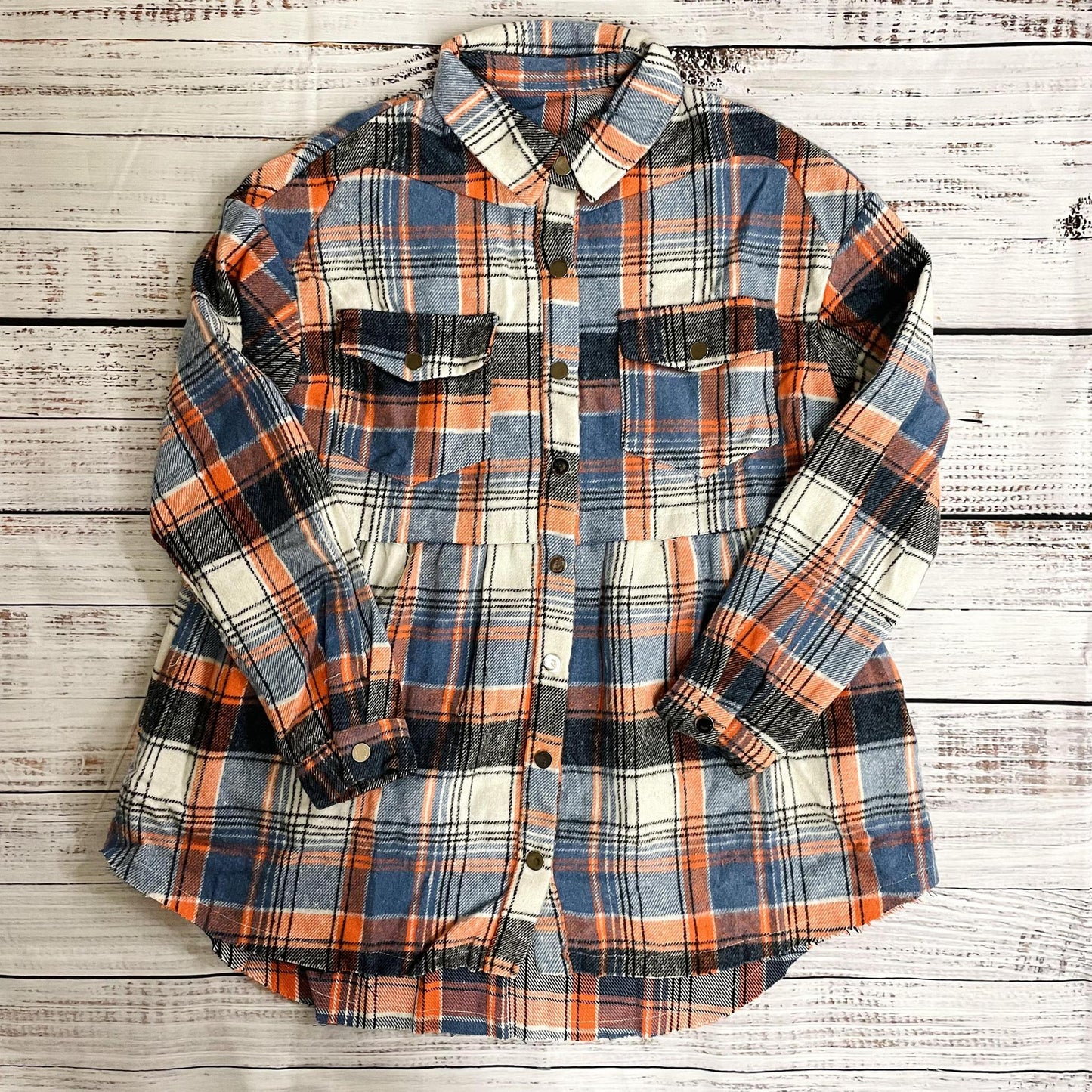 Plaid Ruffled Shacket