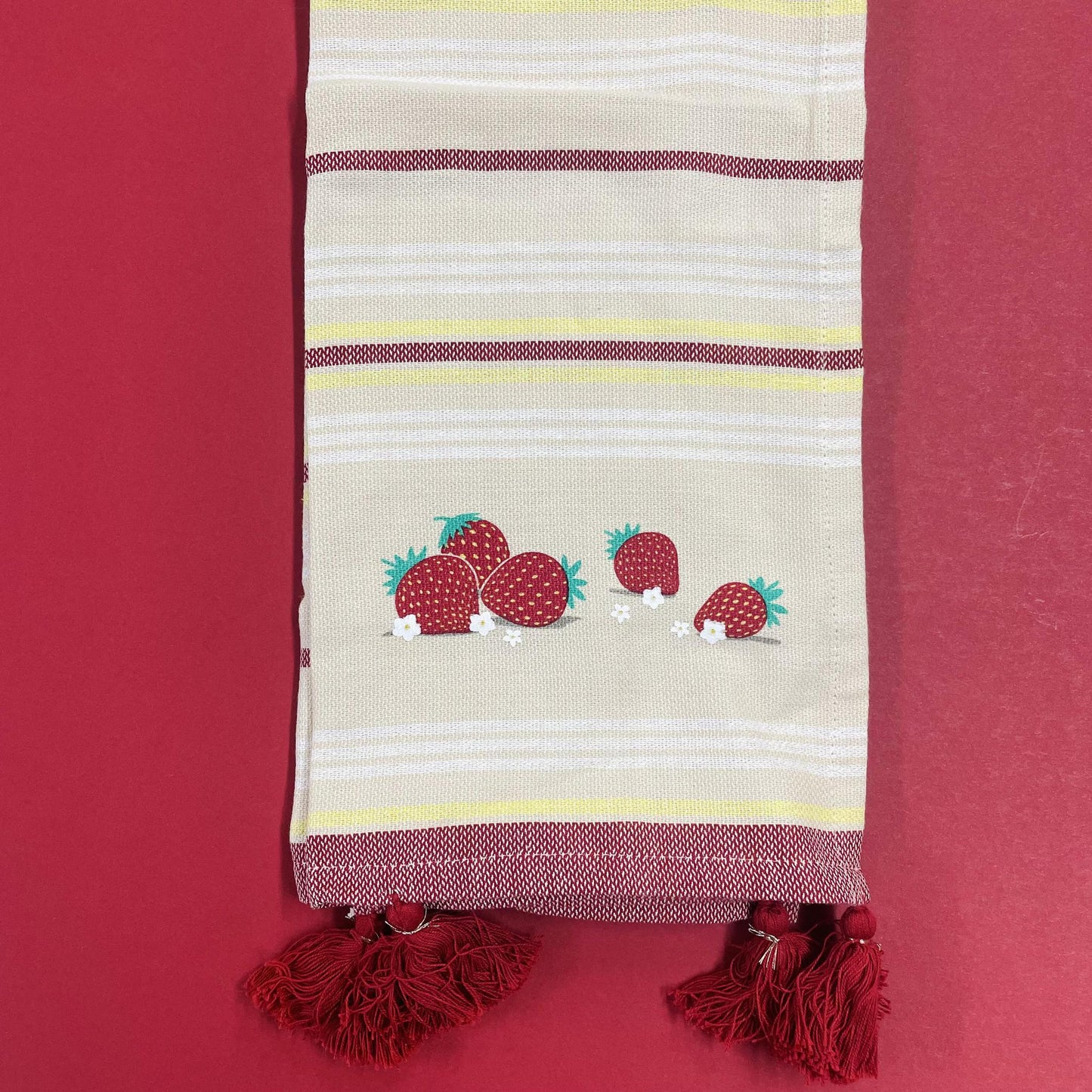 Kitchen Towel - Strawberries - Primitives By Kathy