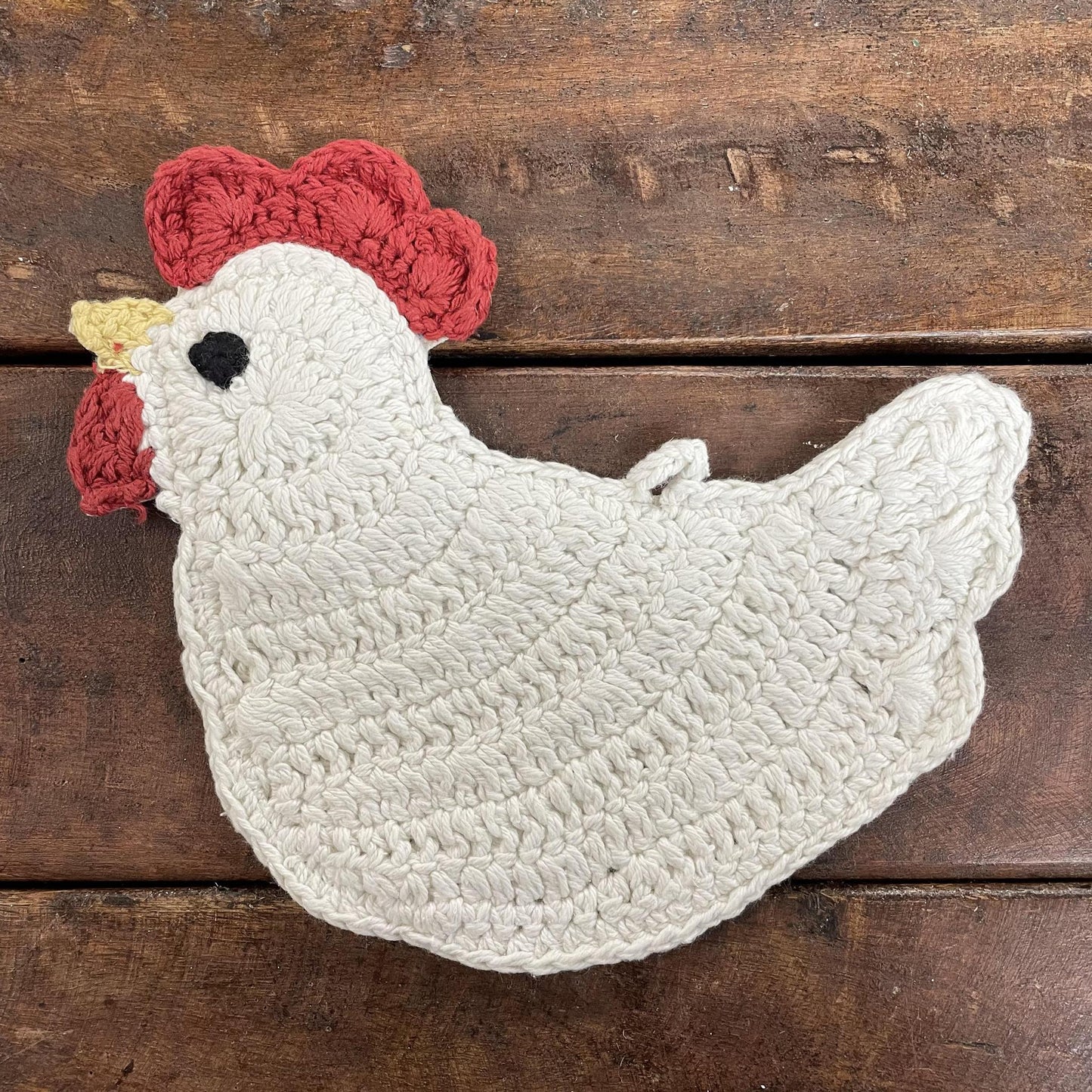 Chicken Crochet Trivet - Mud Pie