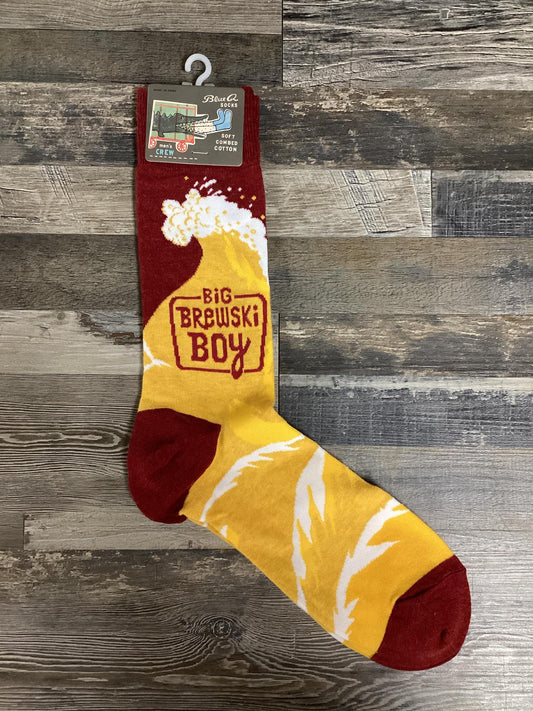 "Big Brewski Boy" Socks Blue Q