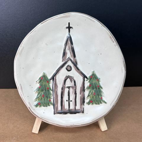Church Plate Stand- Mud Pie