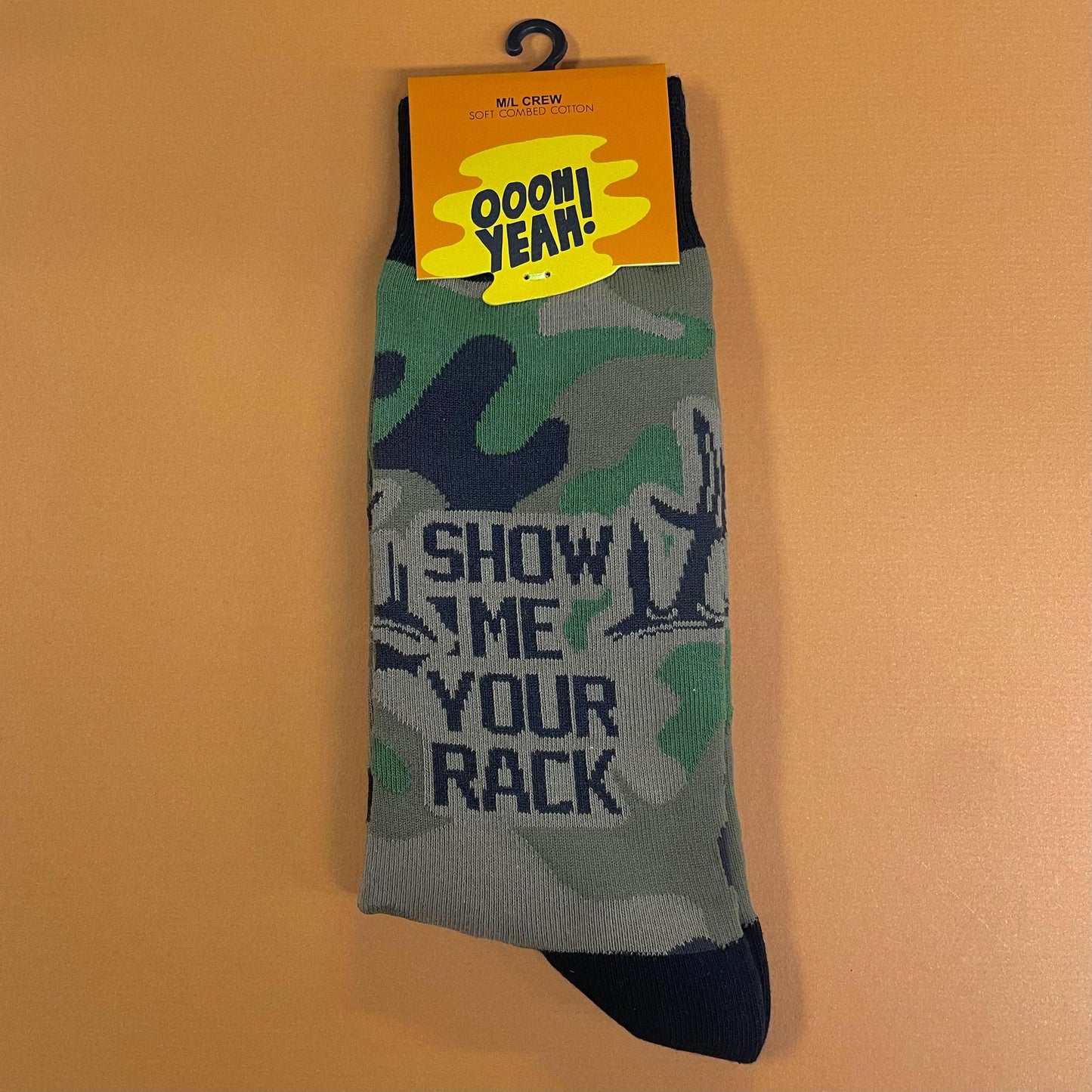 Nice Rack Men's Crew Socks- Oooh Yeah Socks