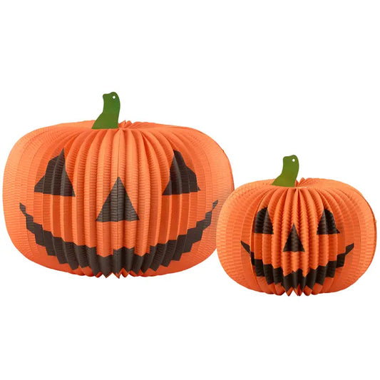 Paper Jack O Lantern Decor Set - Primitives By Kathy
