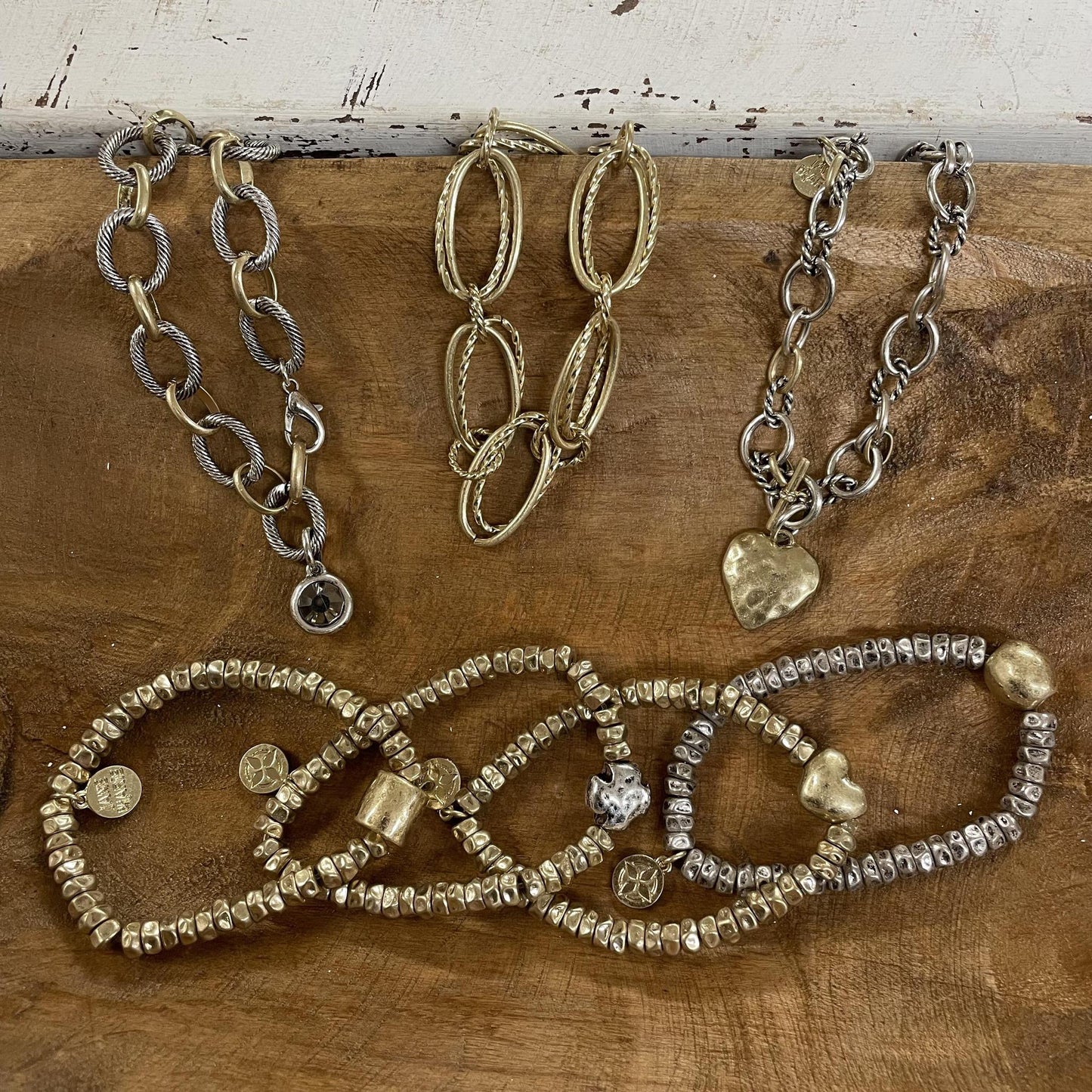 Jane Marie Mixed Metal Bracelets