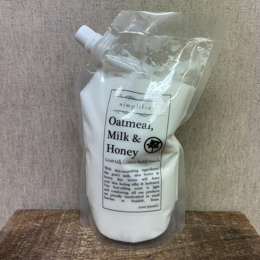"Oatmeal, Milk & Honey" Lotion Refill -Simplified