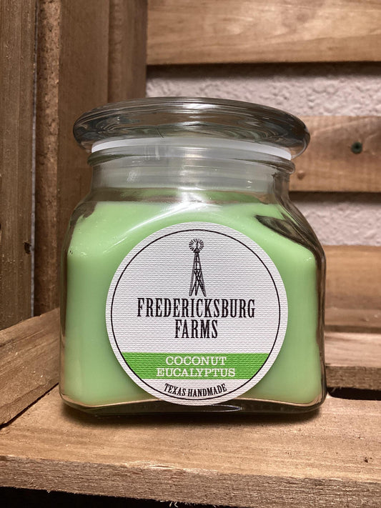 "Coconut Eucalyptus" Candle 10 oz -Fredericksburg Farms