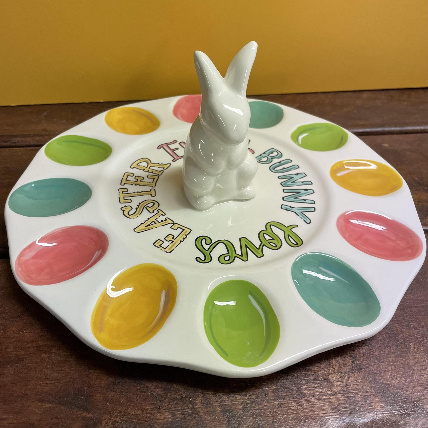 Every Bunny Loves Easter Egg Plate- Glory Haus