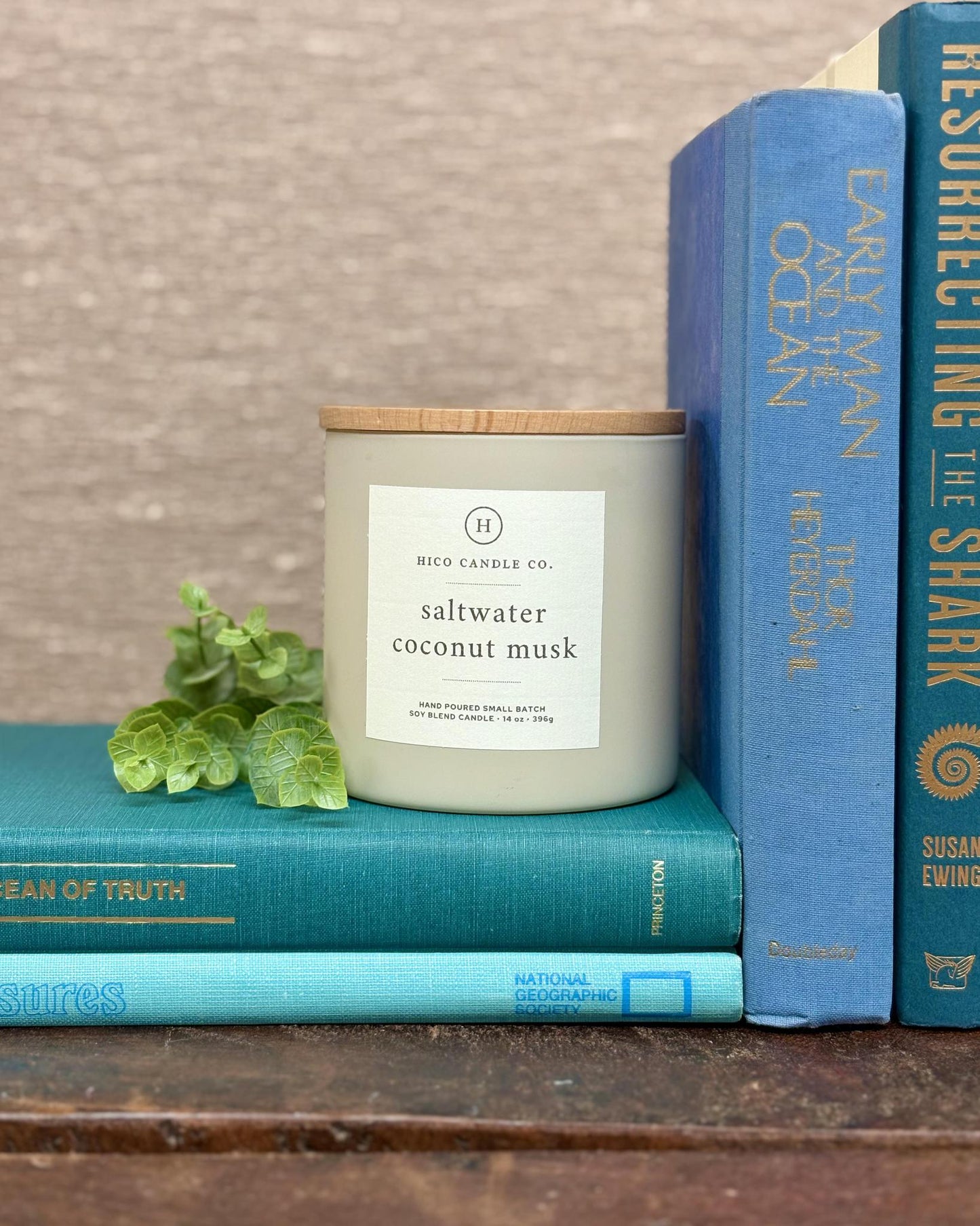 Saltwater Coconut Musk Candle - Hico Candle Co.