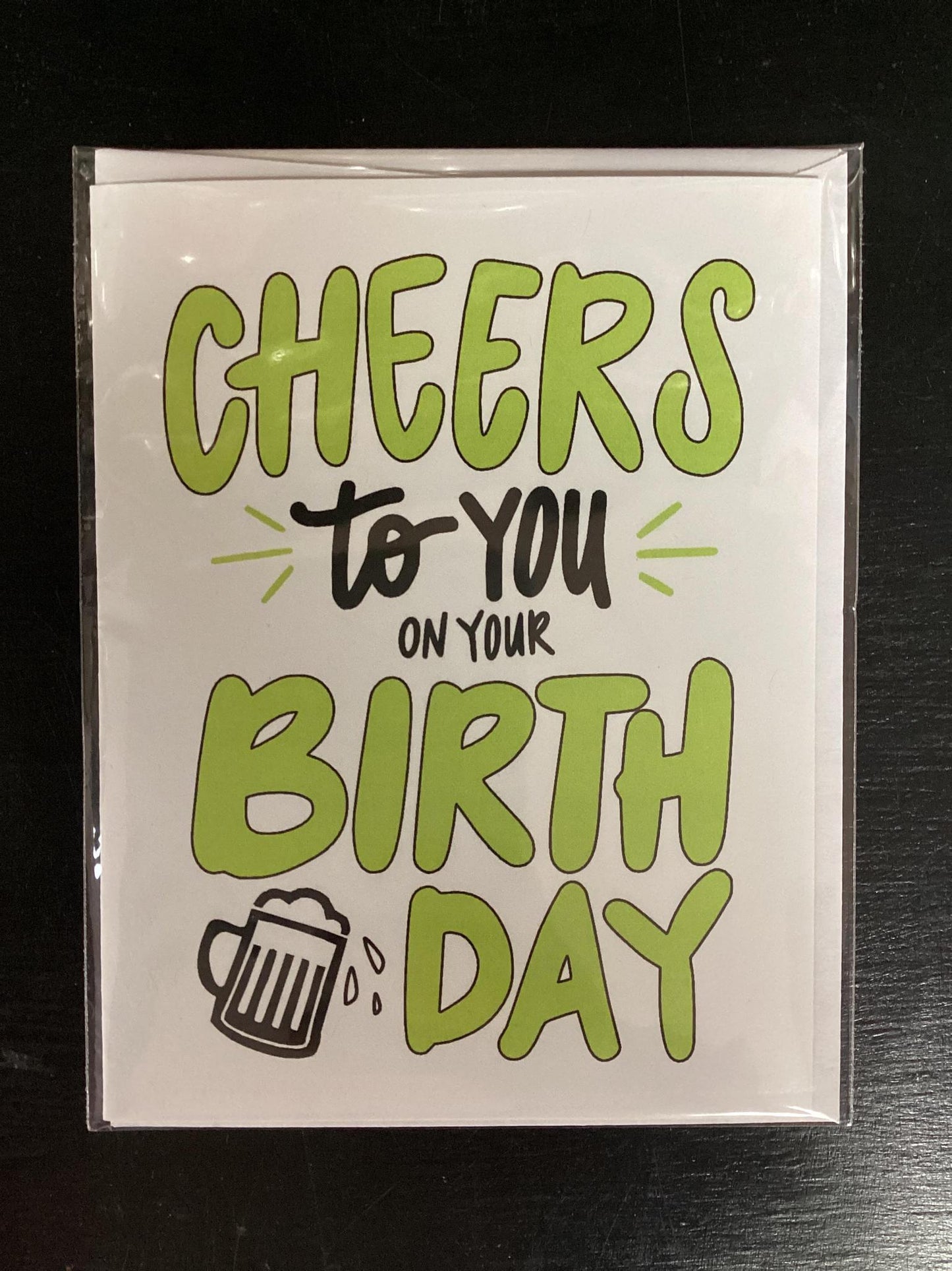 "Cheers To You On Your Birthday" Card- KTF Design Co.