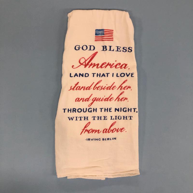 "God Bless America..."- Dish Towel