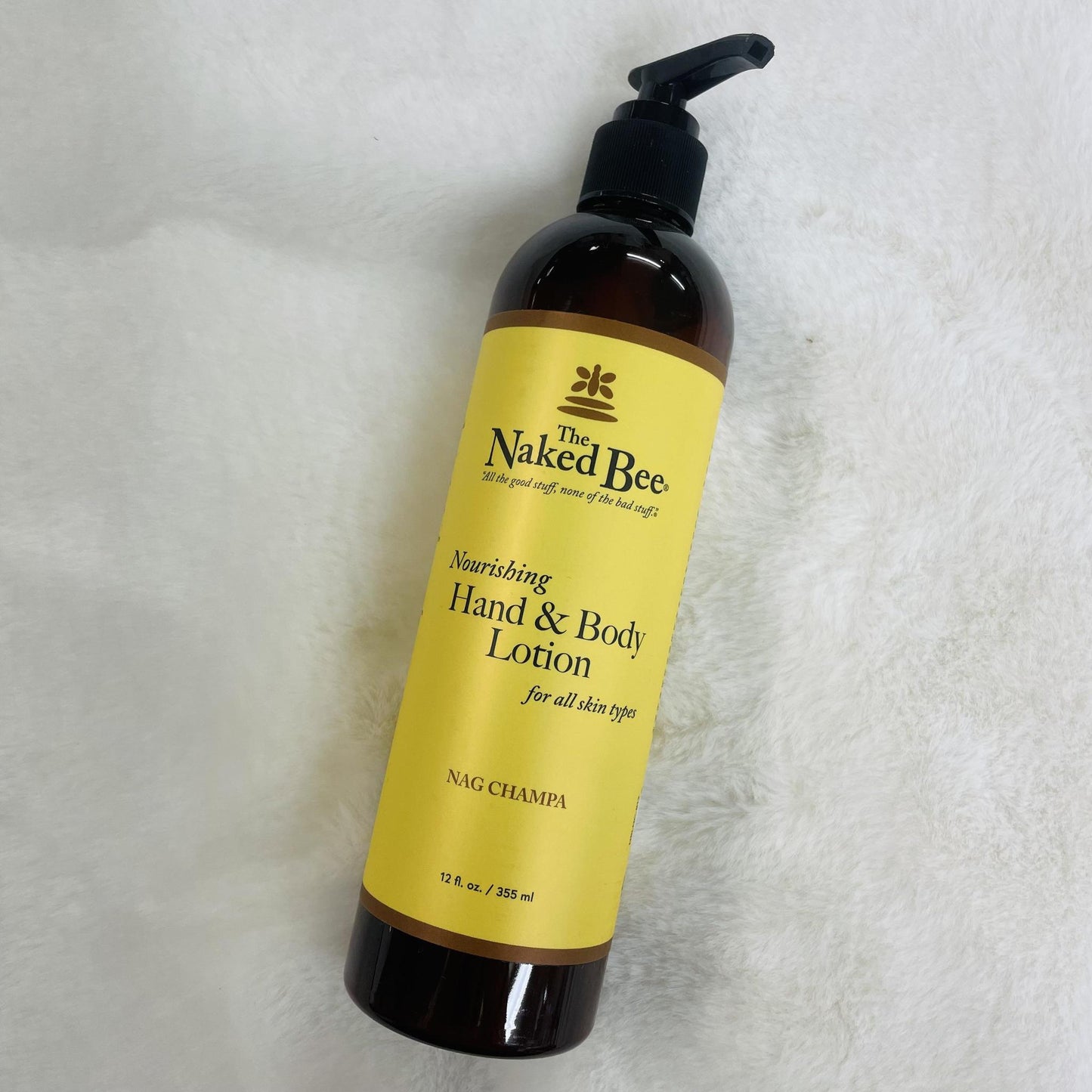 12oz Nag Champa Hand & Body Lotion- Naked Bee