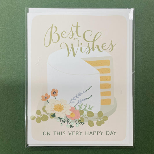 Best Wishes Cake Greeting Card
