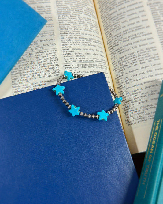 Howlite Star Beaded Bracelet - BBB