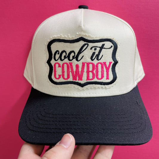 Cool It Cowboy Canvas Cap - Lucky Girl