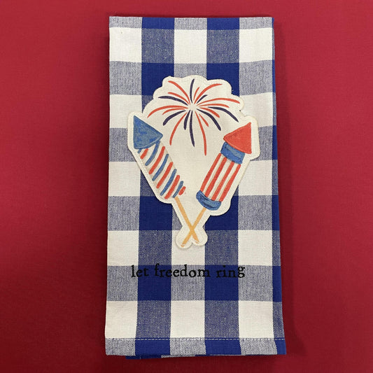 Firework Patch Americana Towel - Mud Pie