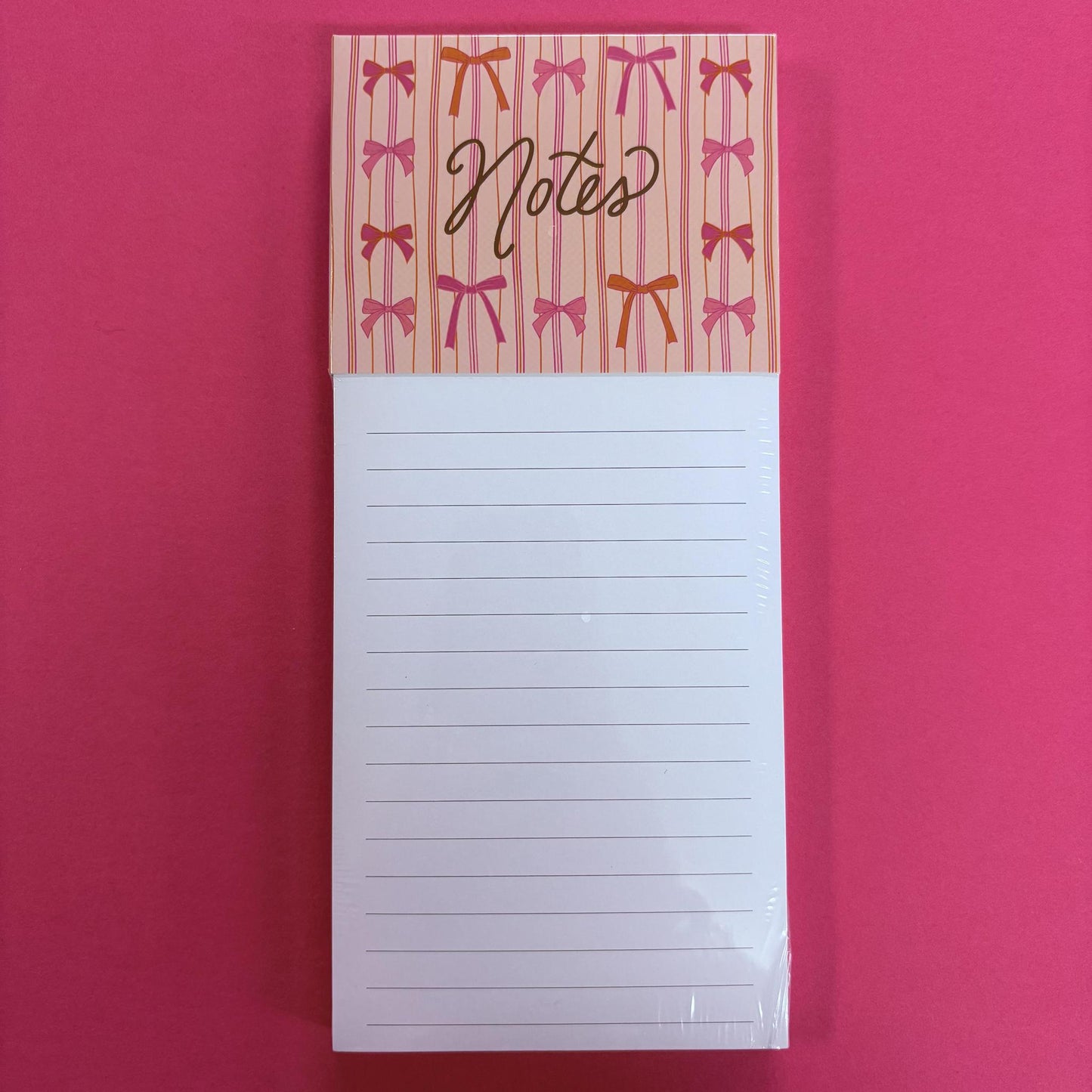 Magnetic Notepad - Bows - Mary Square