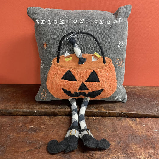 Trick Or Treat Dangle Leg Pillow