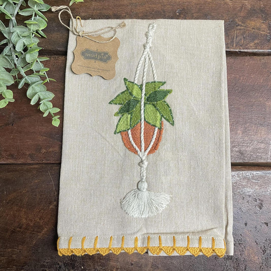 Hanging Planter Towel- Mud Pie
