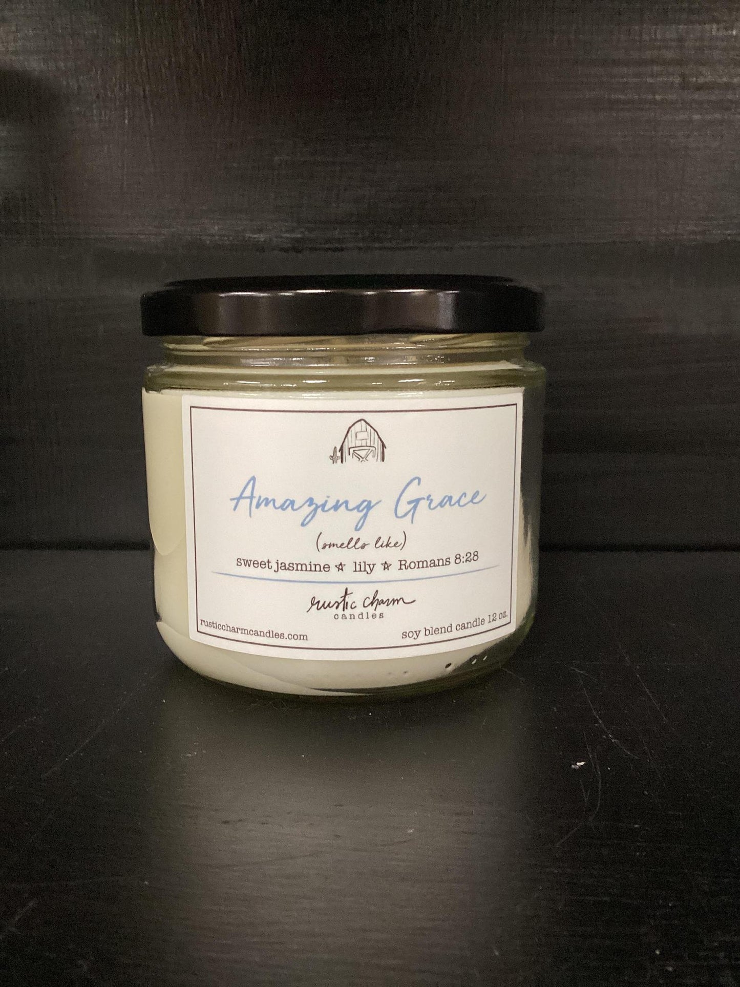 "Amazing Grace" Candle -Rustic Charm