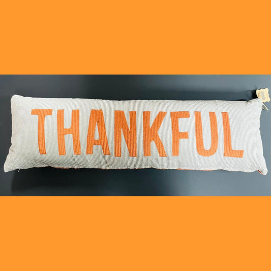 Haunt Thanks Reversible Pillow - Mud Pie