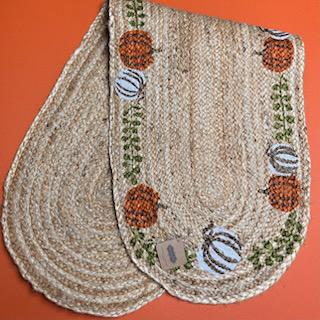 Pumpkin Jute Runner- Fall Mud Pie